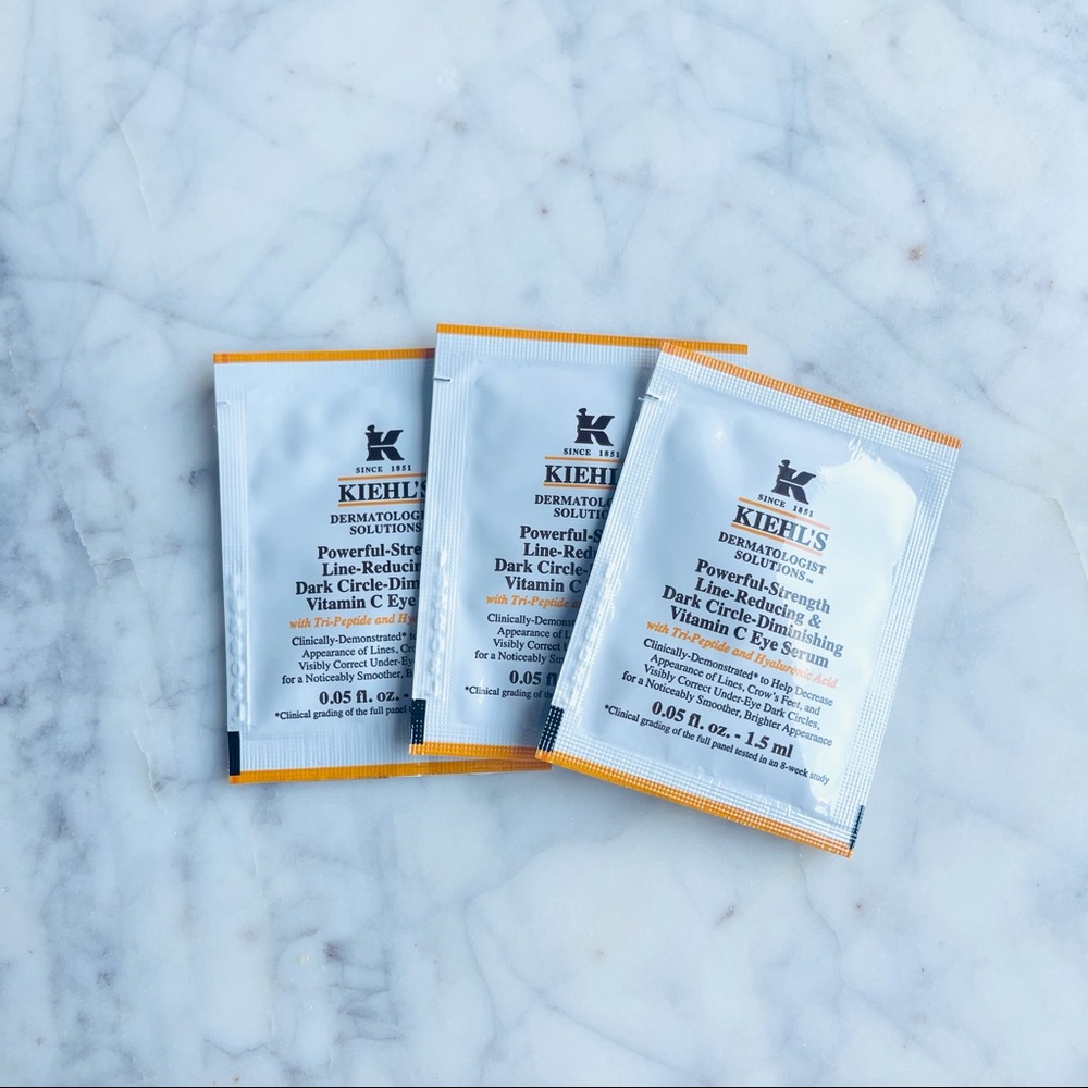 3 x KIEHL'S Powerful-Strength Vitamin C Eye Serum - Picture 1 of 1